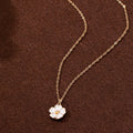 Bloom Charm Necklace – Gold-Plated Stainless Steel Floral Pendant Necklace for Women - Aureo Corner 